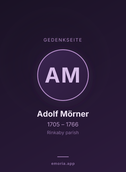 Gedenkportrait von Adolf Mörner