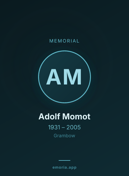 Memorial portrait of Adolf Momot