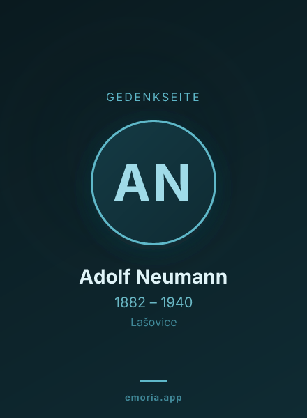Gedenkportrait von Adolf Neumann