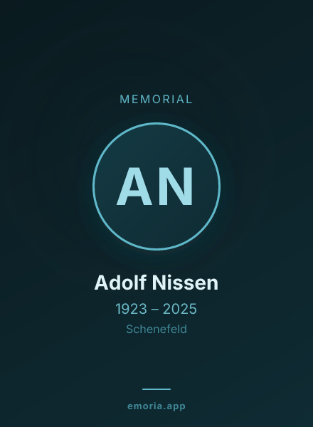 Memorial portrait of Adolf Nissen