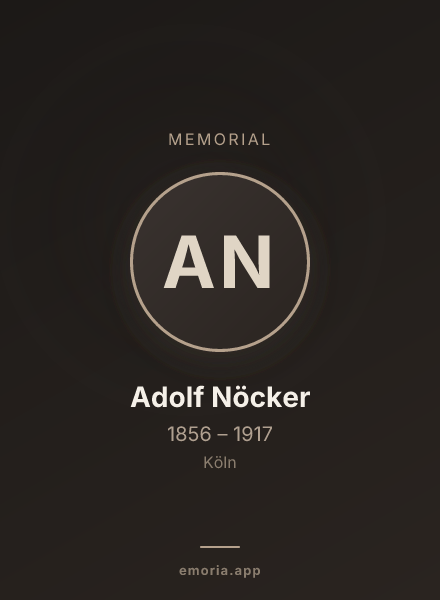 Memorial portrait of Adolf Nöcker