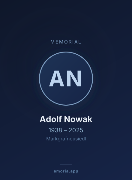 Memorial portrait of Adolf Nowak