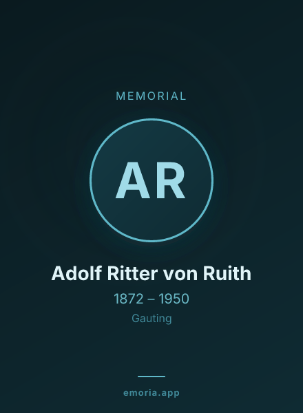 Memorial portrait of Adolf Ritter von Ruith
