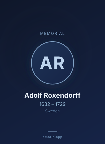 Memorial portrait of Adolf Roxendorff