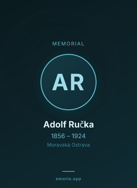 Memorial portrait of Adolf Ručka