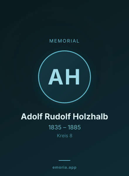 Memorial portrait of Adolf Rudolf Holzhalb