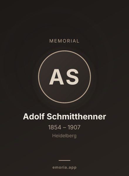 Memorial portrait of Adolf Schmitthenner