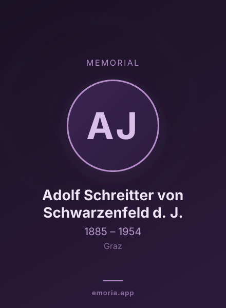 Memorial portrait of Adolf Schreitter von Schwarzenfeld d. J.