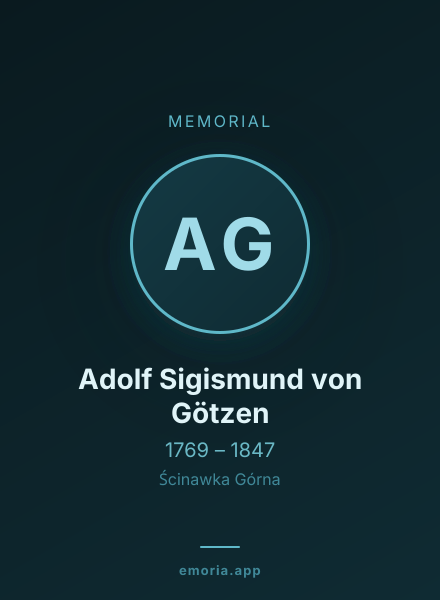 Memorial portrait of Adolf Sigismund von Götzen