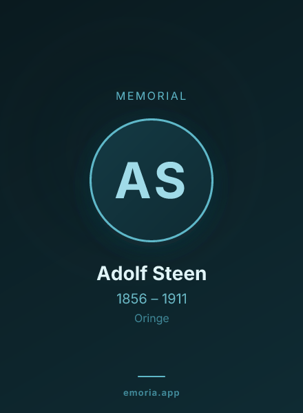Memorial portrait of Adolf Steen