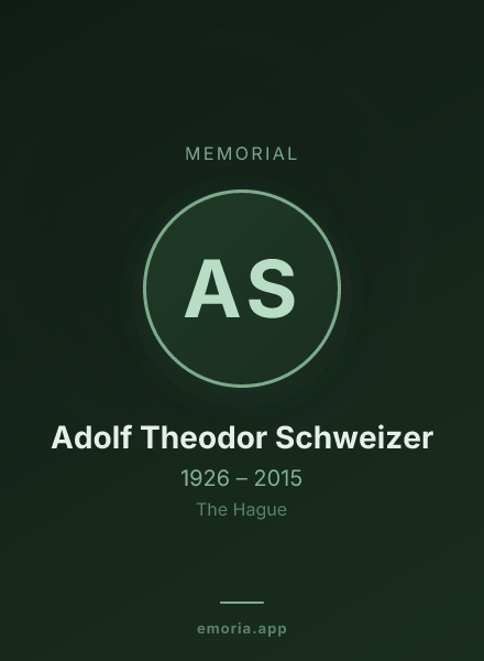 Memorial portrait of Adolf Theodor Schweizer