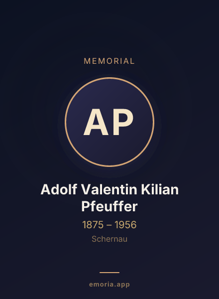 Memorial portrait of Adolf Valentin Kilian Pfeuffer