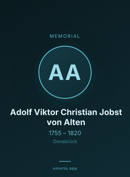 Memorial portrait of Adolf Viktor Christian Jobst von Alten