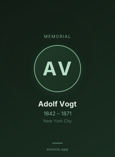 Memorial portrait of Adolf Vogt