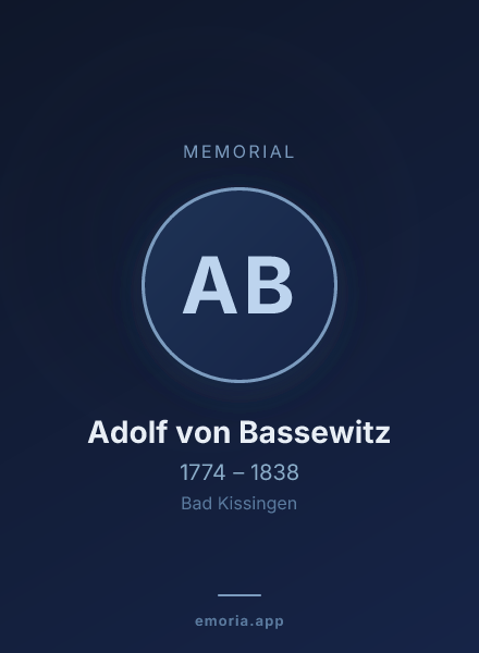 Memorial portrait of Adolf von Bassewitz