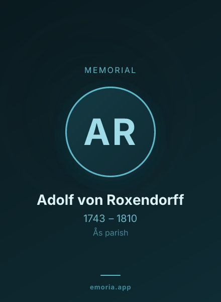Memorial portrait of Adolf von Roxendorff
