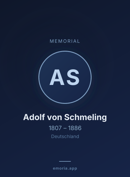Memorial portrait of Adolf von Schmeling
