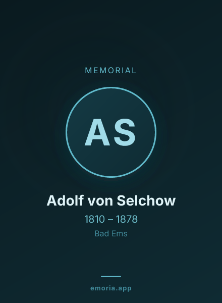 Memorial portrait of Adolf von Selchow