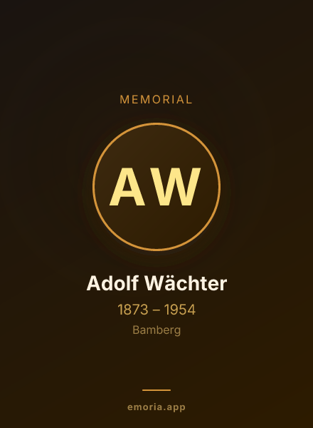 Memorial portrait of Adolf Wächter
