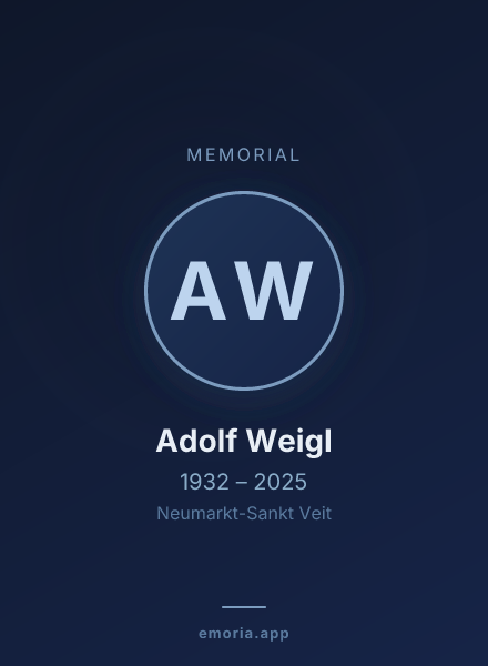 Memorial portrait of Adolf Weigl