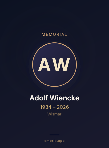 Memorial portrait of Adolf Wiencke