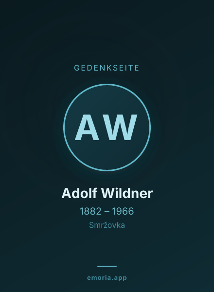 Gedenkportrait von Adolf Wildner
