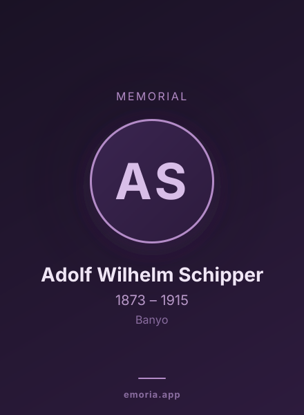 Memorial portrait of Adolf Wilhelm Schipper
