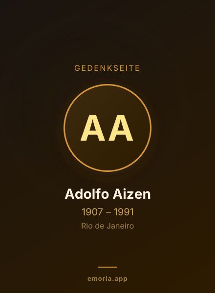 Gedenkportrait von Adolfo Aizen