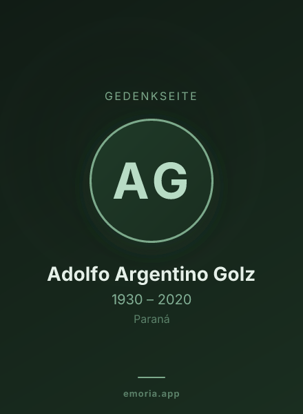 Gedenkportrait von Adolfo Argentino Golz