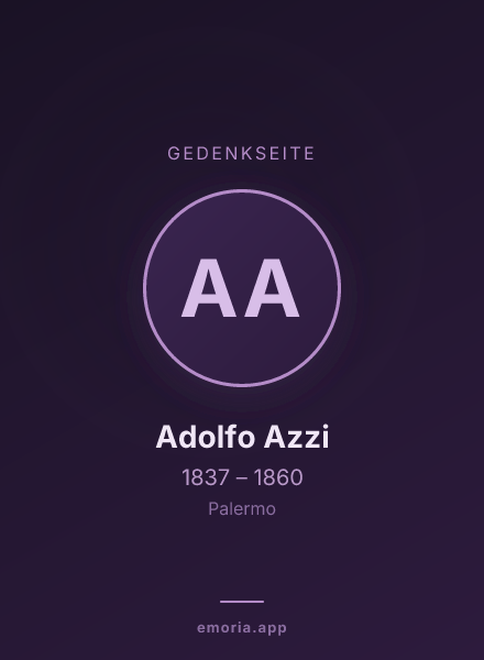 Gedenkportrait von Adolfo Azzi