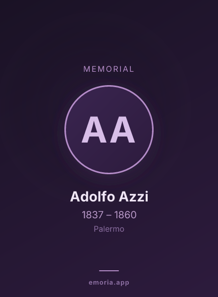 Memorial portrait of Adolfo Azzi