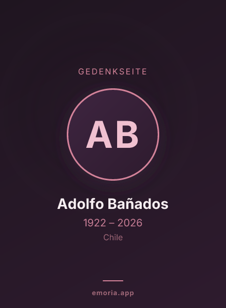 Gedenkportrait von Adolfo Bañados