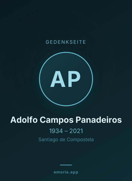 Gedenkportrait von Adolfo Campos Panadeiros