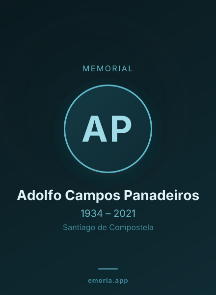 Memorial portrait of Adolfo Campos Panadeiros