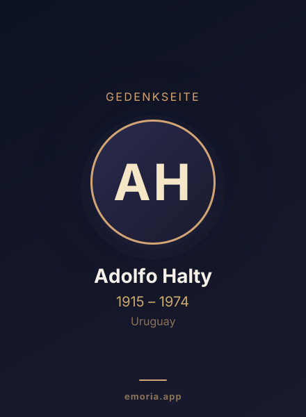 Gedenkportrait von Adolfo Halty