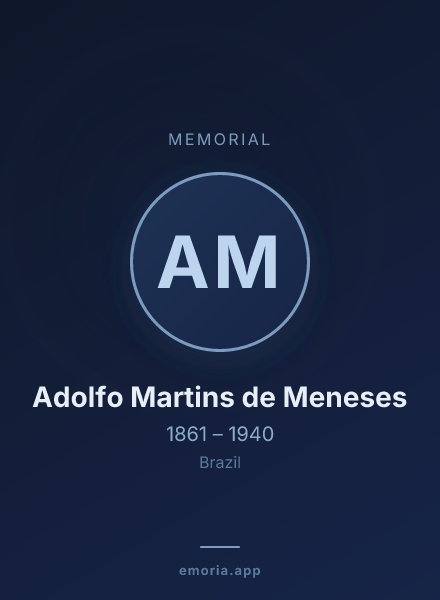 Memorial portrait of Adolfo Martins de Meneses