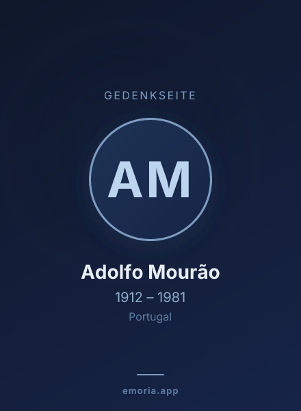 Gedenkportrait von Adolfo Mourão