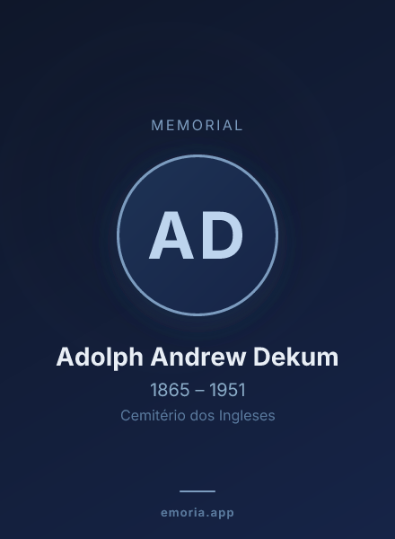 Memorial portrait of Adolph Andrew Dekum