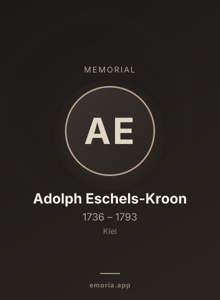 Memorial portrait of Adolph Eschels-Kroon