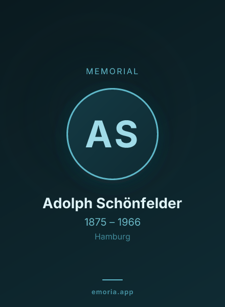 Memorial portrait of Adolph Schönfelder