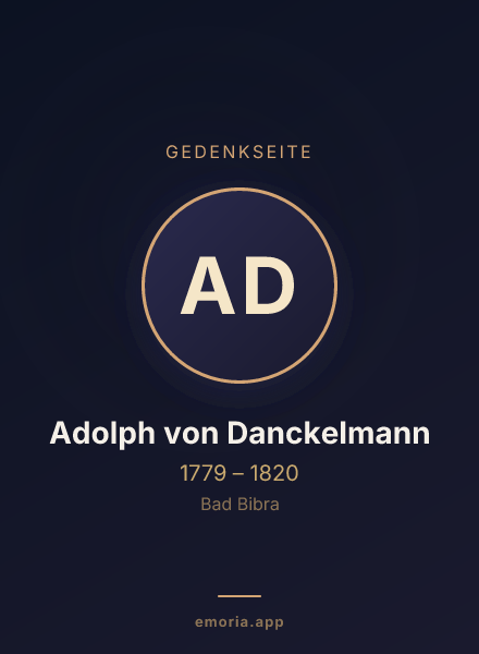 Gedenkportrait von Adolph von Danckelmann