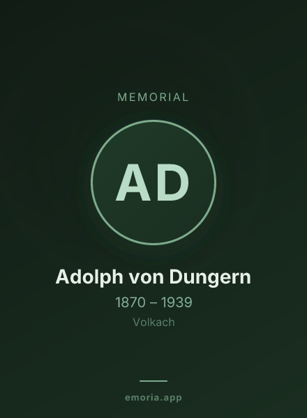 Memorial portrait of Adolph von Dungern