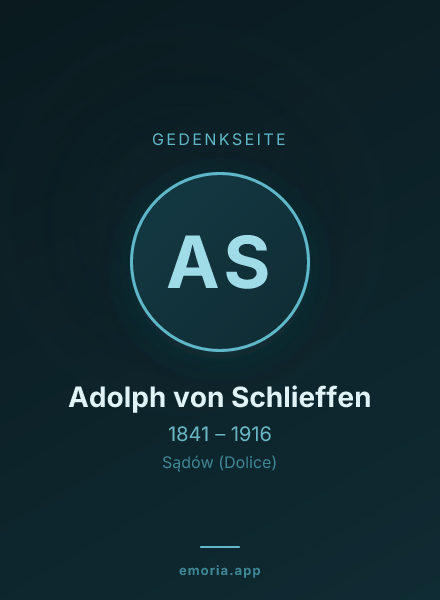 Gedenkportrait von Adolph von Schlieffen