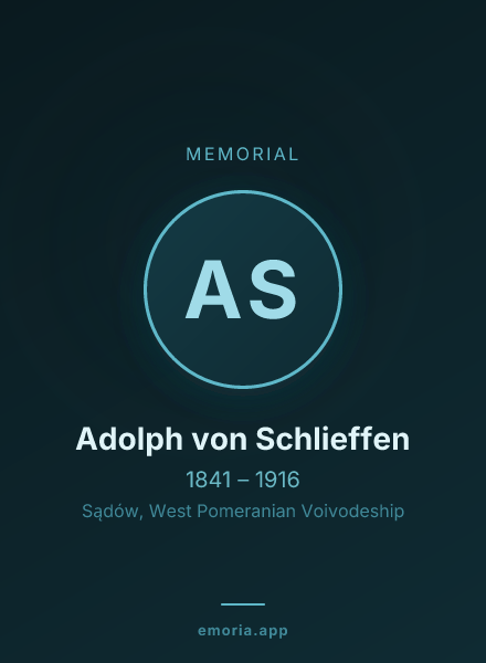 Memorial portrait of Adolph von Schlieffen