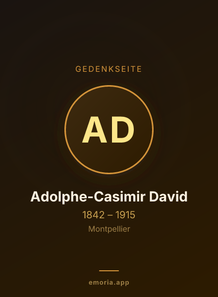 Gedenkportrait von Adolphe-Casimir David