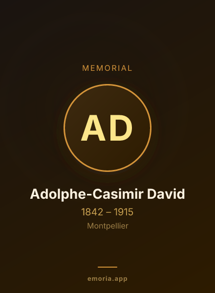 Memorial portrait of Adolphe-Casimir David