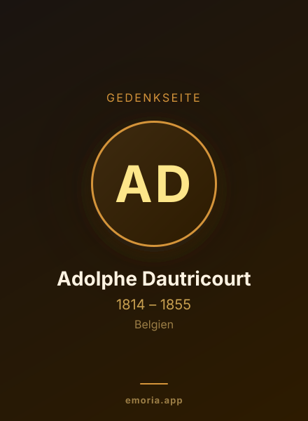 Gedenkportrait von Adolphe Dautricourt