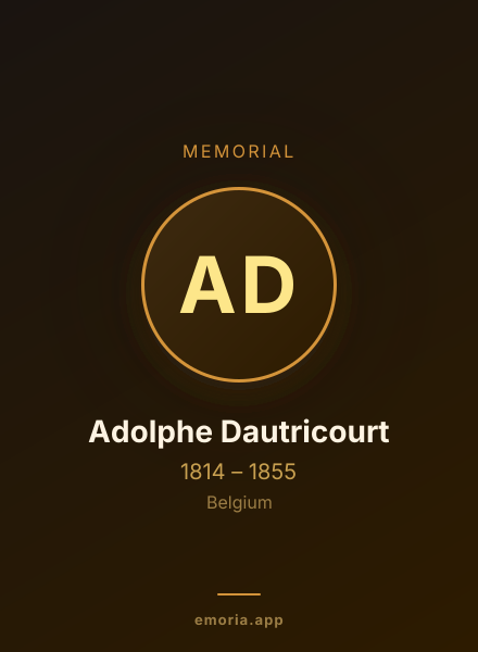 Memorial portrait of Adolphe Dautricourt