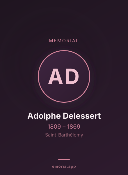 Memorial portrait of Adolphe Delessert