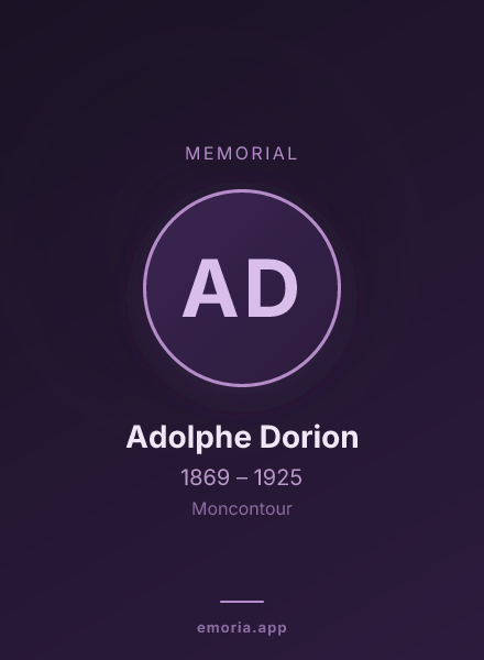 Memorial portrait of Adolphe Dorion